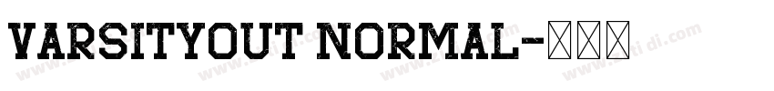 VarsityOut Normal字体转换